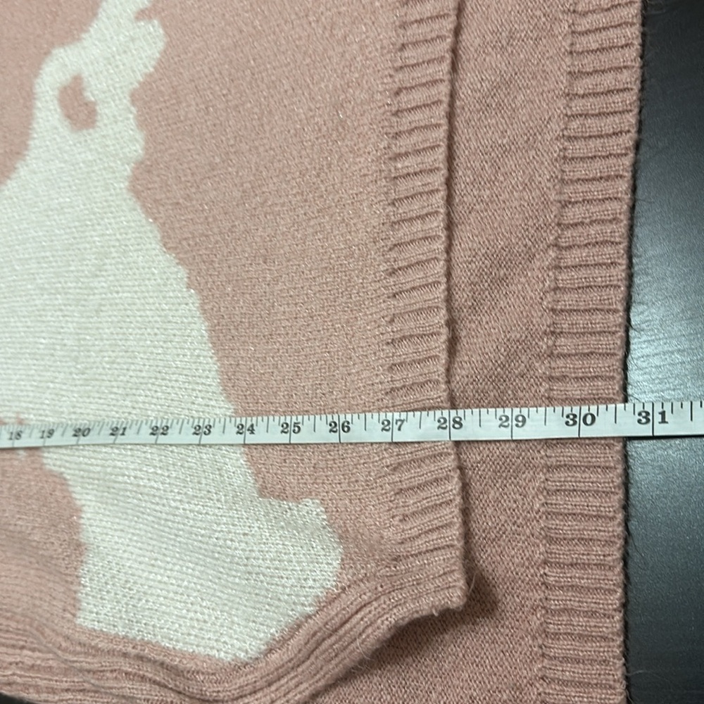 Adorable glitter unicorn sweater! Tunic length. Size large - Picture 5 of 6